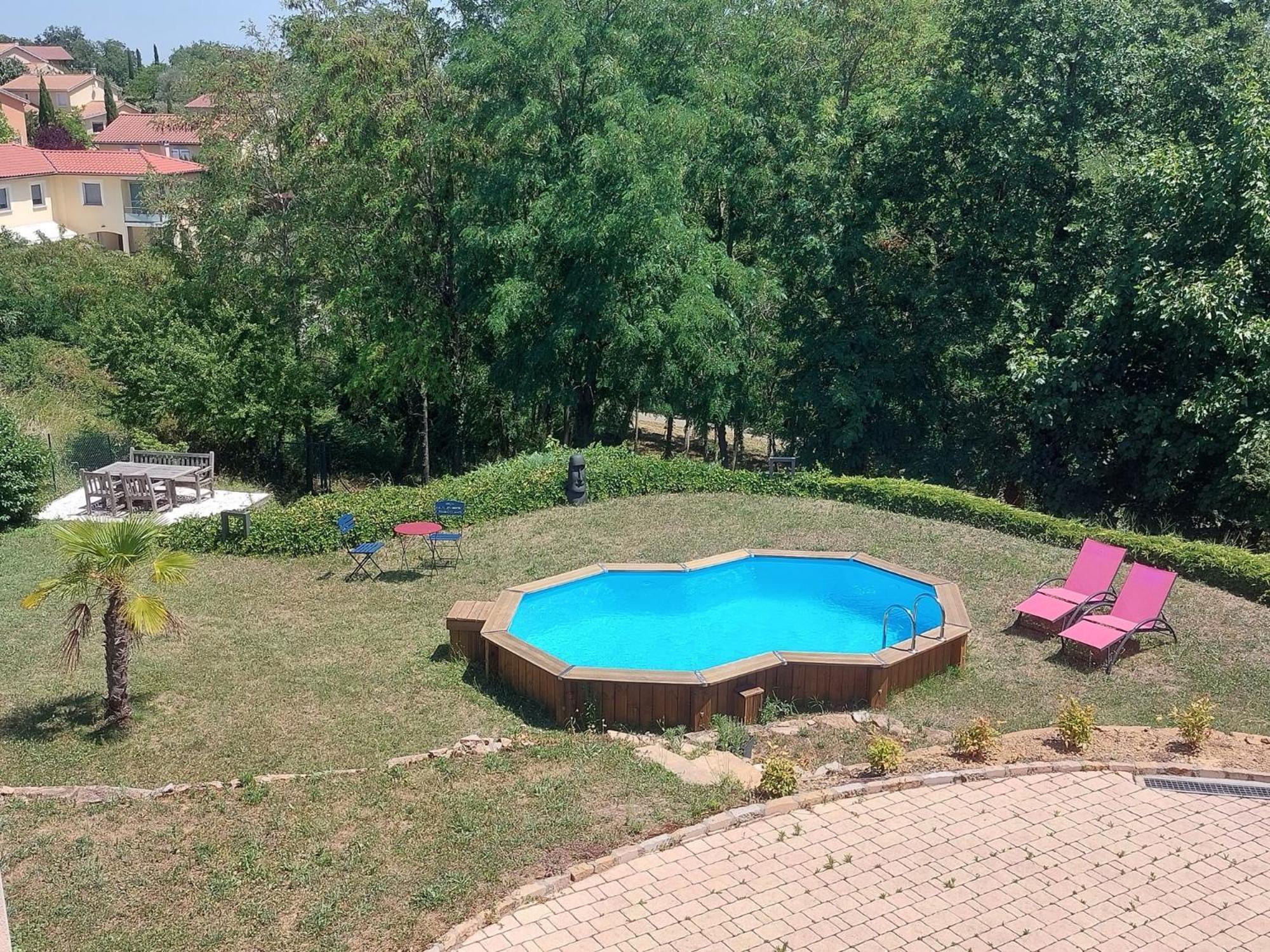 Apartmán Comme Dans Un Ecrin - T2 De 50 M² Avec Jardin, Terrasse Et Piscine Vernaison Exteriér fotografie