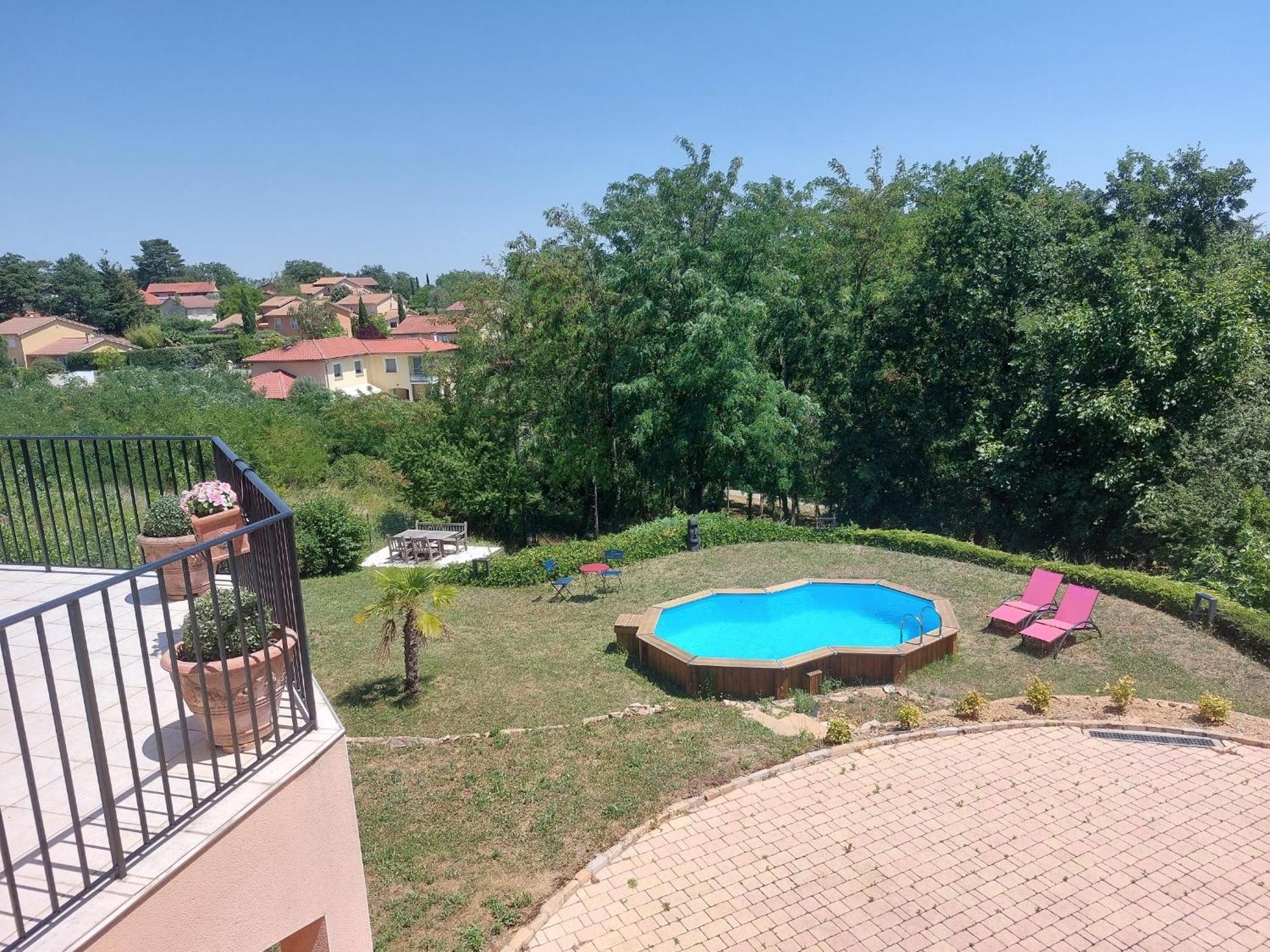 Apartmán Comme Dans Un Ecrin - T2 De 50 M² Avec Jardin, Terrasse Et Piscine Vernaison Exteriér fotografie